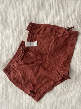 NWT American Eagle Outfitters Drawstring Linen-Blend Shorts | Size 8